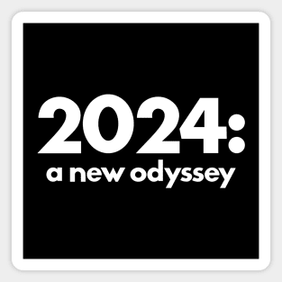 2024: A New Odyssey Retro Kubrick Scifi Vintage 2024 New Year Magnet